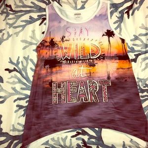 π 3 for $25 π EUC Justice tank top w/ crystals